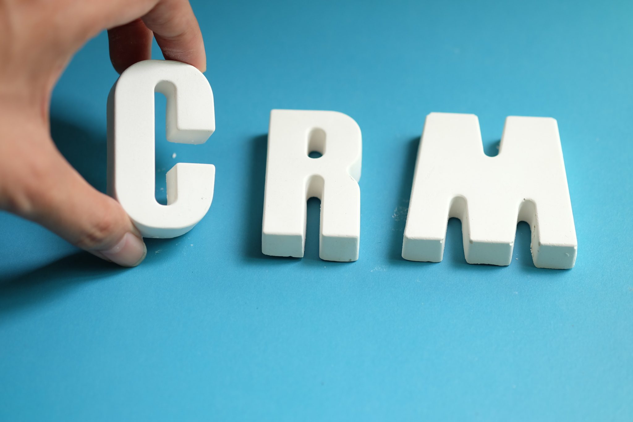 hand arrange white letters as crm scaled 1